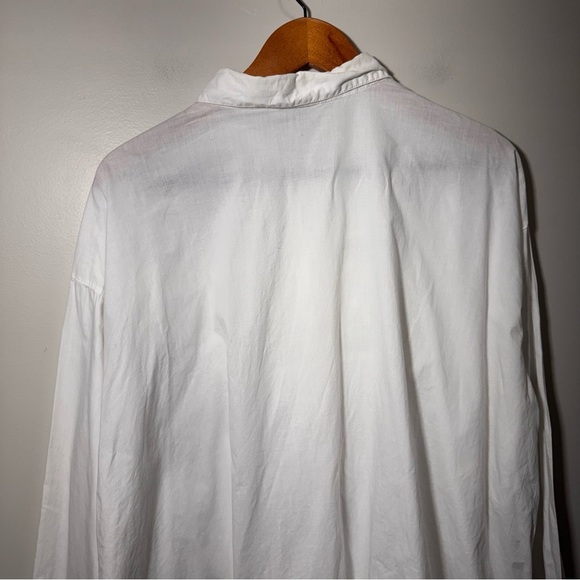Cotton Ginny Plus Vintage White Button Down Long S|leeve Shirt Size 3x - Picture 6 of 11